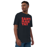 Black Unisex premium viscose hemp T-shirt - Santimanitay design